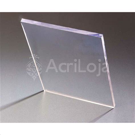 Placa De Acrilico Transparente Cm X Cm Espessura Mm Chapa De