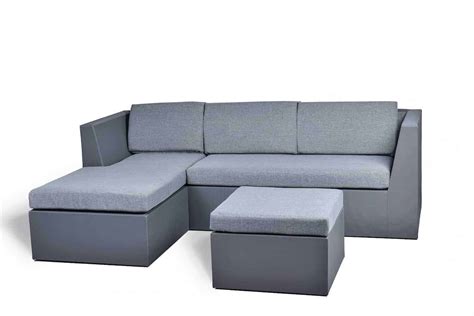 5pc Light Grey Wicker Set - FRESCO BASIC - Velago Patio Furniture