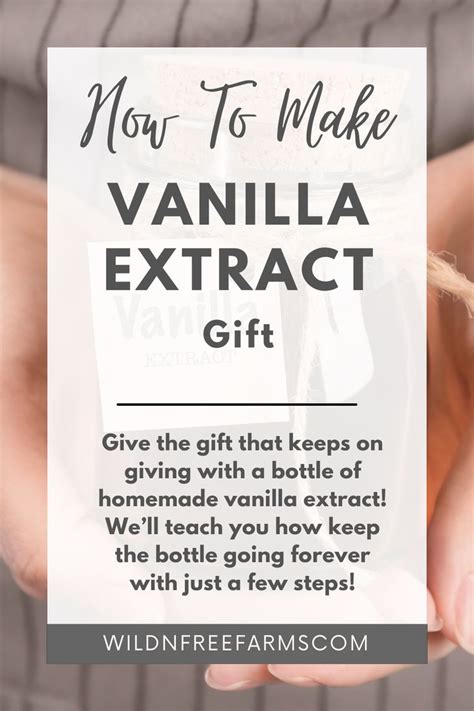 Pure Vanilla Extract Recipe | Homemade vanilla extract, Homemade ...