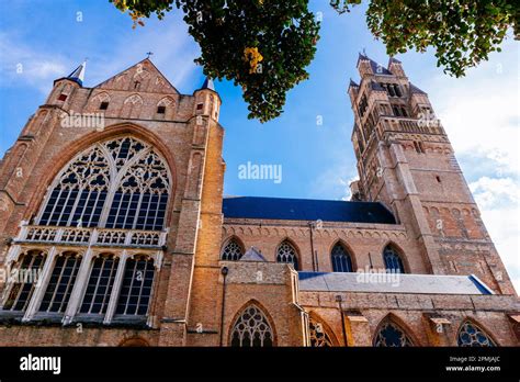 Detail Of The Transept And Bell Tower Saint Salvator Cathedral Is The