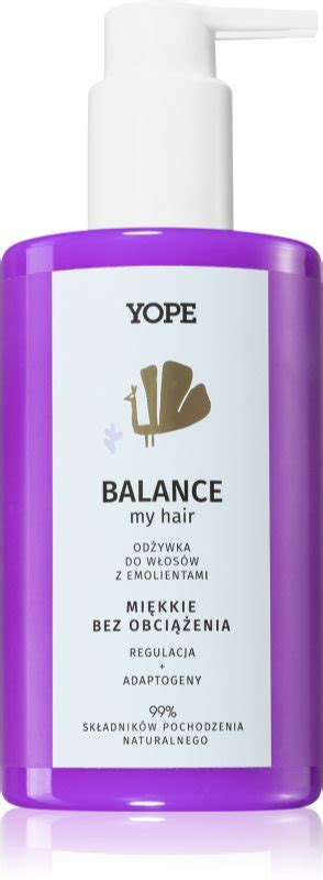 Yope BALANCE my hair après shampoing nettoyant pour cheveux gras