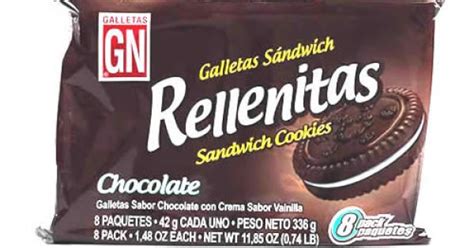 RELLENITAS COOKIES FILLED WITH CHOCOLATE CREAM PERU BAG X 8 PACKETS