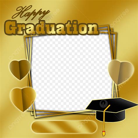 Graduation Twibbon White Transparent Twibbon Happy Graduation Frame