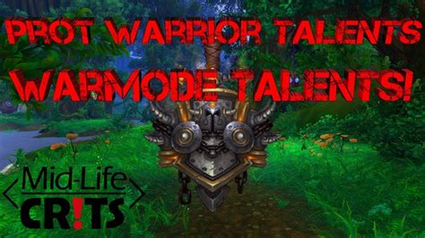 Protection Warrior Talent Changes And Warmode Talents In Bfa Youtube