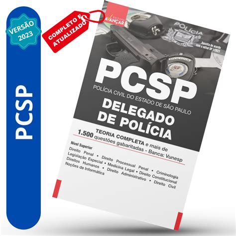 Apostila Delegado da Polícia Civil do Estado de São Paulo PCSP 2023