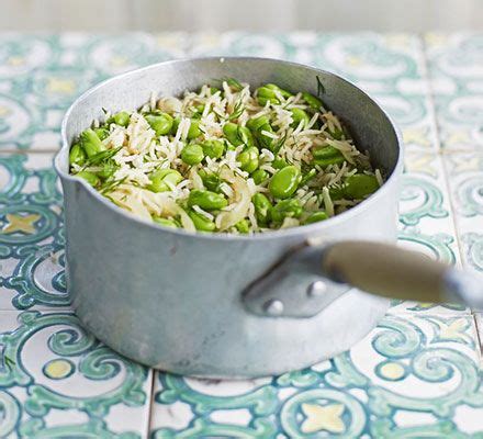 Broad Bean Dill Pilaf Recipe Bbc Good Food Recipes Green Beans