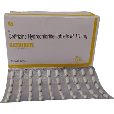 10mg Cetirizine Hydrochloride Tablet IP At Rs 907 Box Cetirizine