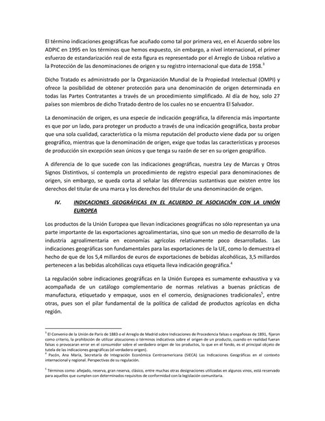 Indicaciones Geográficas en El Salvador PDF