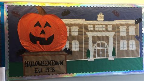 Halloweentown Bulletin Board Reslife Halloween Town Bulletin Boards School Decorations