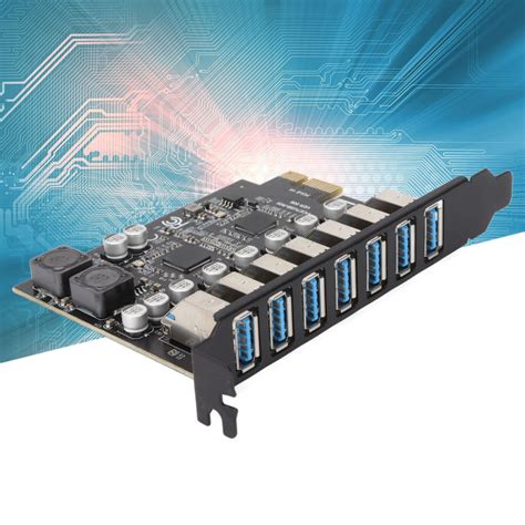 7 Port PCIE Expansion Card Wide Compatibility PCI Express Expansion