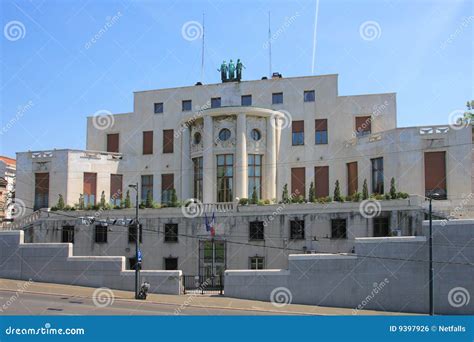 French Embassy stock photo. Image of vacation, serbia - 9397926