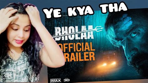 Bholaa Official Trailer Ajay Devgn Tabu Bholaa In Imax D Th