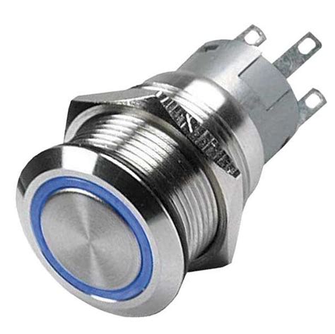 Hella Stainless Steel Blue Led Switch