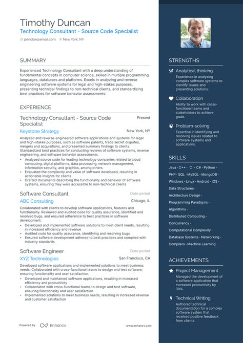 5 Technology Consultant Resume Examples Guide For 2023