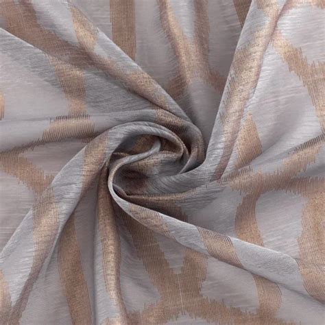 100 Polyester Grommet Dolly Voile Fabric Curtain Panel For Living Room