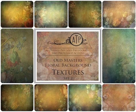 10 Fine Art Textures Floral Background Set 2 Photography Texture