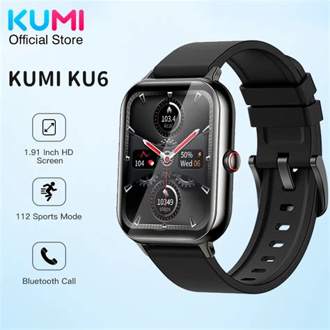 KUMI Reloj Inteligente KU6 Para Hombre Y Mujer Accesorio De Pulsera