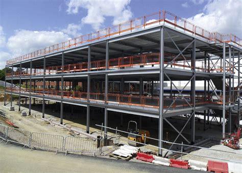 Steel Frame Quickens Hospital Extension