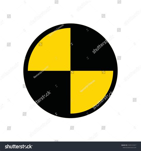 Crash Test Logo Yellow Black Color Stock Vector (Royalty Free ...