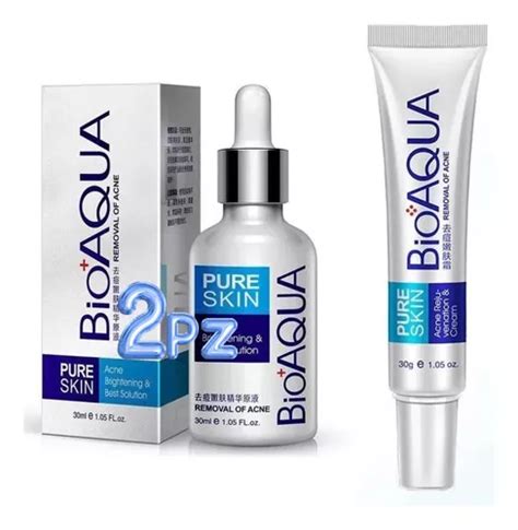 Crema Serum Bioaqua Pure Skin Tratamiento Anti Acne Manchas Mercadolibre