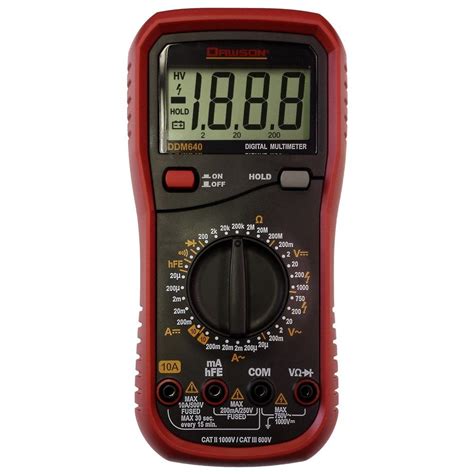 Dawson Handheld Digital Multimeter DDM640 The Home Depot