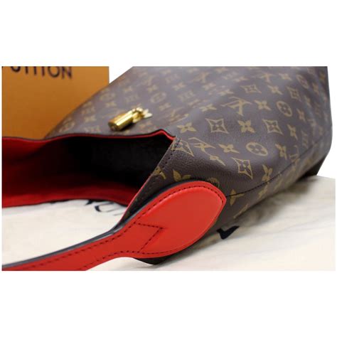 Louis Vuitton Flower Hobo Monogram Canvas Shoulder Bag Brown Us