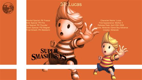 Super Smash Bros Character Spotlight Lucas By Gaminglegend4ever On