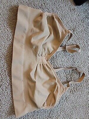 Maidenform Womans Nude Stretch Bra Size XL Sports Athletic Bra EBay