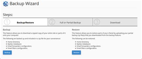 Cpanel Backup Wizard Cpanelbasic Tutorial Documents Cpanel Backup