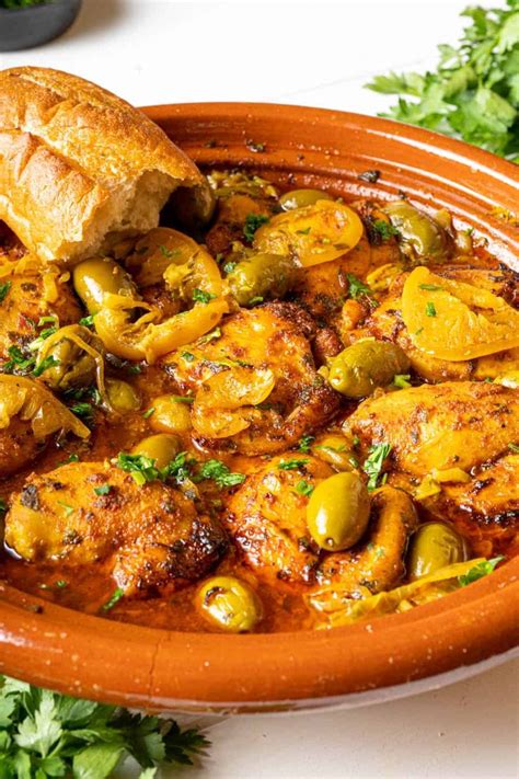 This Traditional Moroccan Chicken Tajine With Olives And Preserved Lemon Is One Of The Best And