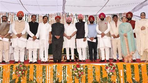 Nine Punjab Ministers Sworn In Amid Heartburn India Today