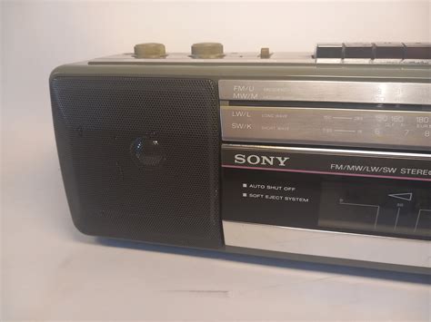 Vintage Sony Cfs L Radio Cassette Boombox Etsy