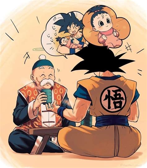 Abuelo Son Gohan Y Abuelo Son Goku Personajes De Dragon Ball