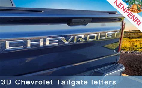 Amazon Kenpenri Tailgate Insert Letters Compatible With Chevy