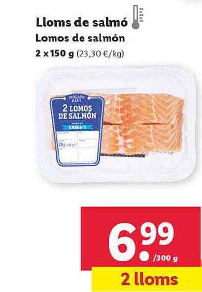 Oferta Lomos De Salmón en LIDL CatalogosOfertas es