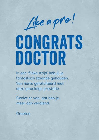 PhD Felicitatie Kaart You Nailed It Kaartje2go