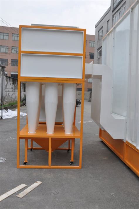 Multi Cyclone Automatic Powder Coating Booth Buy Automatic Powder