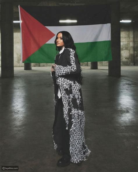 مغنية أمريكية ترفع العلم الفلسطيني في أغنيتها وتدعم غزة