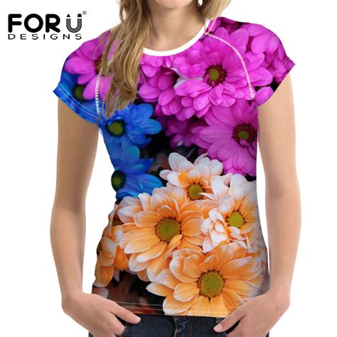 Aliexpress Buy Forudesigns T Shirt Women Sexy Tshirts Short