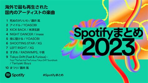 Spotify、2023年を振り返る年間ランキング発表 Yoasobi、藤井 風、ミセスら各部門首位に Real Sound｜リアルサウンド