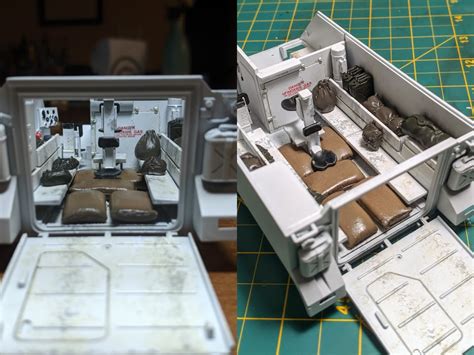 M113 ACAV (Tamiya 1/35) interior shot. Just need to add matte finish ...