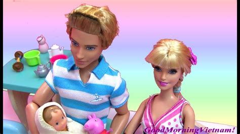 Cuộc Sống Búp Bê Barbie And Ken Tâp5 Barbie Mang Thai Và Sinh Con Tại Nhà Barbie Give Birth