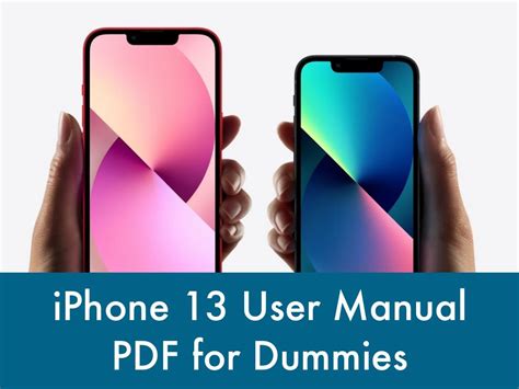 Apple Iphone 13 User Manual Pdf For Dummies By Leah