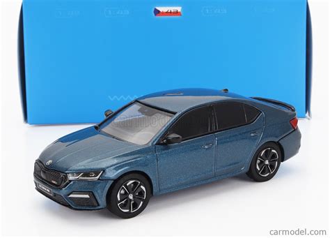 ABREX 143ABZ 037KP Scale 1 43 SKODA OCTAVIA IV RS 2020 BLUE PETROL MET