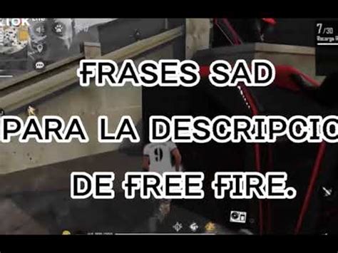 Frases sad para tu descripción de Free fire YouTube