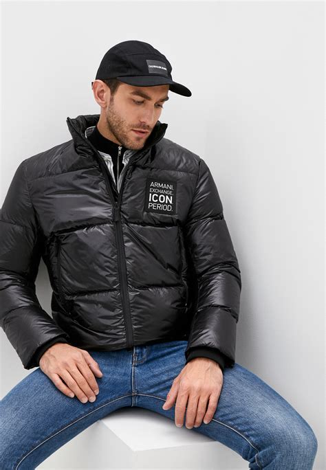 Пуховик Armani Exchange, цвет: черный, AR037EMJUPA5 — купить в интернет ...