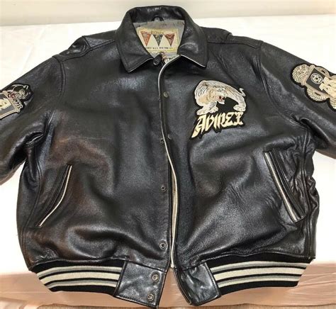 Avirex Usa Varsity Tigers Leather Jacket - RockStar Jacket