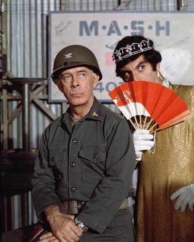 M A S H Tv Series Jamie Farr As Klinger Harry Morgan As Potter X