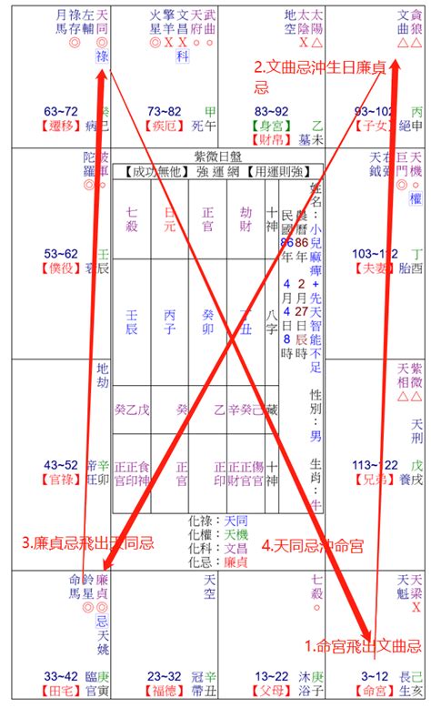 紫微雙盤論斷命例 ─ 弱智的小兒麻痺患者 強運網