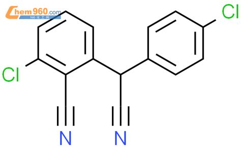 338953 31 42 氯 6 （4 氯苯基）（氰基）甲基 Benzenecarbonitrile化学式、结构式、分子式、mol
